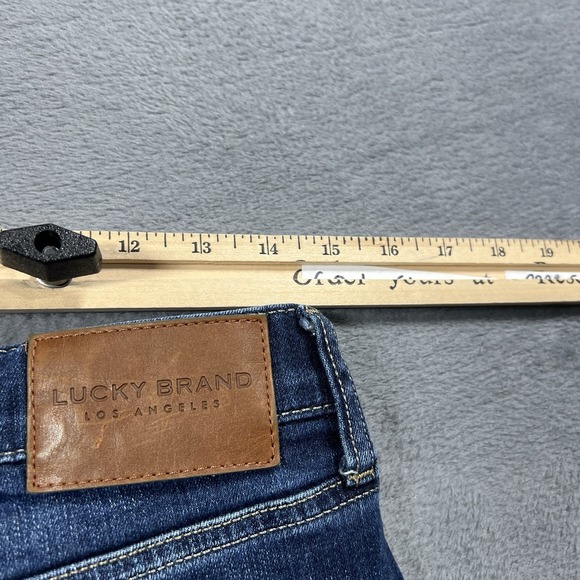 Lucky Brand Jeans Womens 30 Blue Stevie Flare High Rise Dark Wash Stretch Denim - Picture 7 of 11